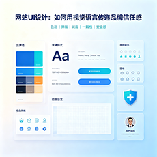 磴口建站-网站UI设计：如何用视觉语言传递品牌信任感